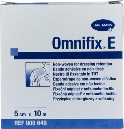Еластичен лукопласт Хартман Omnifix E, 5cm x 10m, бел