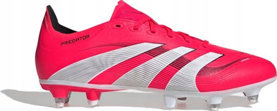 Këpucë futbolli Adidas Predator League SG M ID3762, për bar të butë, me shtylla metalike, të kuqe