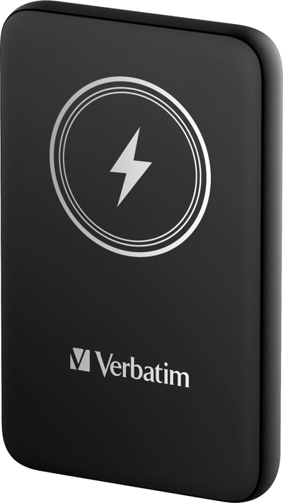 Power bank Verbatim Charge n Go, 10000mAh, wireless magnetik, i zi