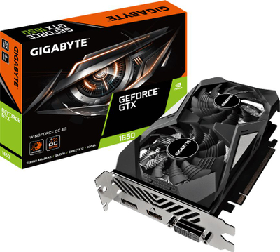 Kartë grafike GeForce GTX 1650 D6 Windforce OC 2.0 (GV-N1656WF2OC-4GD 2.0), 4GB