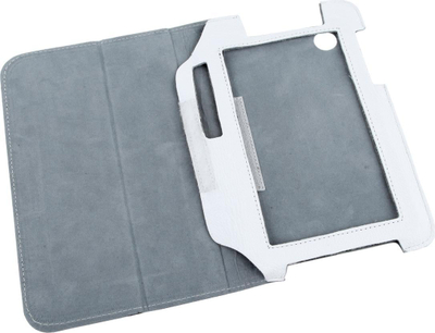 Mbulesë tablet Quer për Samsung Galaxy Tab P3100, lëkurë eco, e bardhë