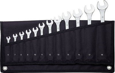 Set çelësa kombinues PROXXON SlimLine, 12 copë, 6-19 mm, argjendtë