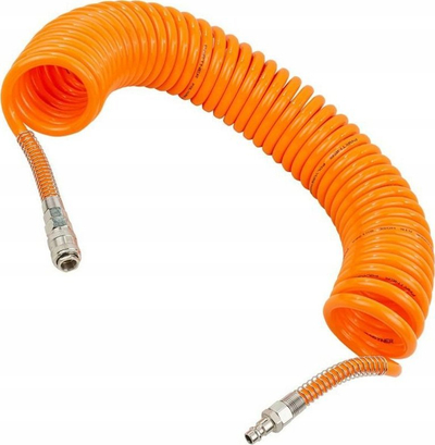 Zorrë spirale ajri Partner PU, 8mm 10m, 1/4", portokalli
