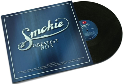 Vinyl Smokie Greatest Hits, album me këngët më të mira, rok klasik, i zi