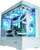 Kasë Zalman P30, e bardhë RGB, Mini Tower