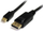 Kabllo StarTech (MDP2DPMM6), Mini DisplayPort - DisplayPort, 1.8m, e zezë 