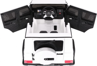 Makine elektrike për kalamaj Mercedes AMG G65, 12V, me drita LED, e bardhë