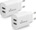 Karikues muri MediaRange MRMA114, 12W, 2x USB A, i bardhë