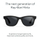 Syze dielli unisex Eyebuydirect S, Square, plastikë, të zeza mat