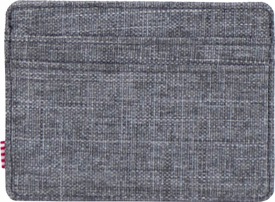 Portofol kartash Herschel Supply Co Charlie, RFID, material i ricikluar, gri Raven Crosshatch