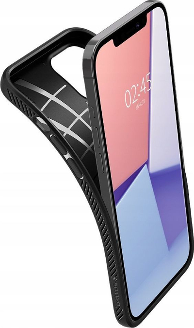 Mbrojtëse Spigen Liquid Air për iPhone 12 mini, 5.4", e zezë