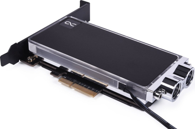 Ftohës me ujë Alphacool Core M.2 NVMe PCIe 4.0, me drita RGB, i zi