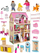 Дрвена куклена куќа Enero Toys Wooden LED Dollhouse XXXL, 60x33x90cm, со LED, шарена