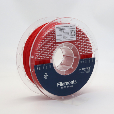 Filament 3D Gembird PLA High Speed, 1.75mm, 1kg, i kuq