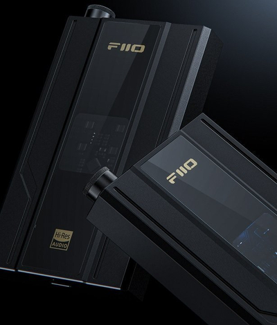 Amplifikator portativ për kufje FiiO JadeAudio, DAC Hi-Res, DSD256, i zi