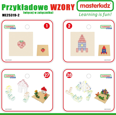 Tavolinë loje e mësimi Masterkidz STEM Wooden Wall, panel druri, 135 copa, ngjyrë druri natyrale