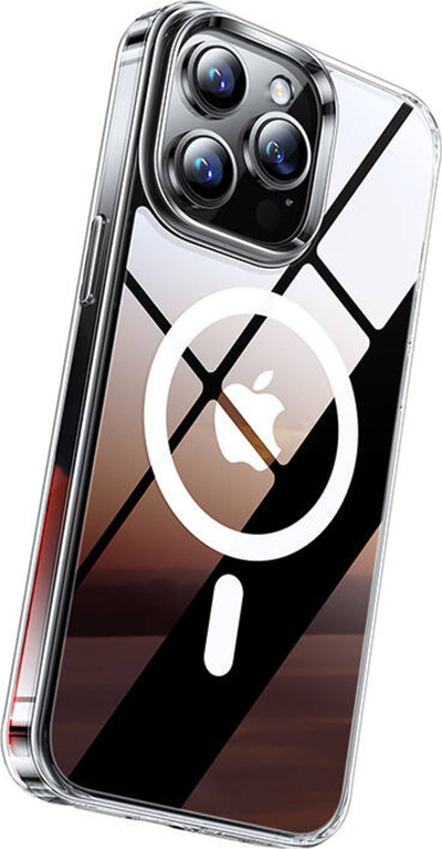 Futrollë telefoni Torras Diamond Clear-Mag për iPhone 15 Pro, MagSafe, transparente