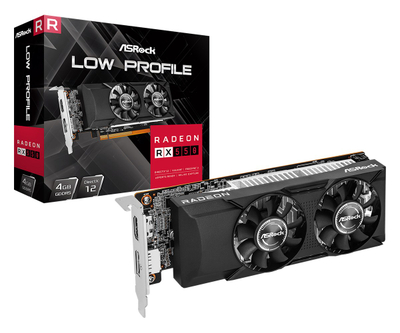 Kartë grafike ASRock RX550, 4GB GDDR5, low profile, e zezë