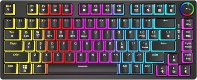 Tastierë wireless Savio Phenix, mekanike Gateron Red Pro, RGB, e zezë