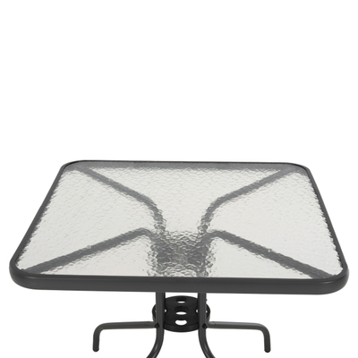 Tavolinë katrore jashtë Figo 80×80×71 Hcm (HM5972.01), gri