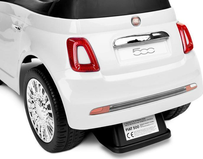 Makinë lodër shtytëse Toyz Fiat 500, me tinguj, e bardhë
