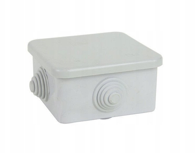 Kuti elektrike sipërfaqësore Elektro-Plast F3, 80×80×42mm, IP55, gri