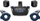 Set VR HTC Vive Pro 2 Full Kit, rezolucion i lartë, për PC, i zi