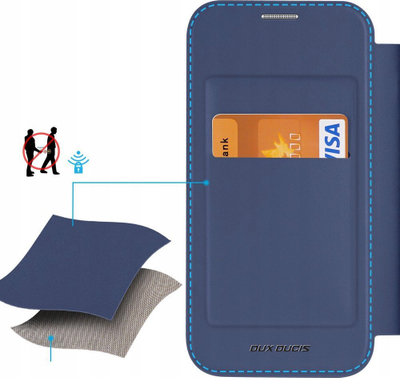 Mbështjellës telefoni DUX DUCIS Skin X Pro Series për Samsung Galaxy S24 Plus, MagSafe, blu