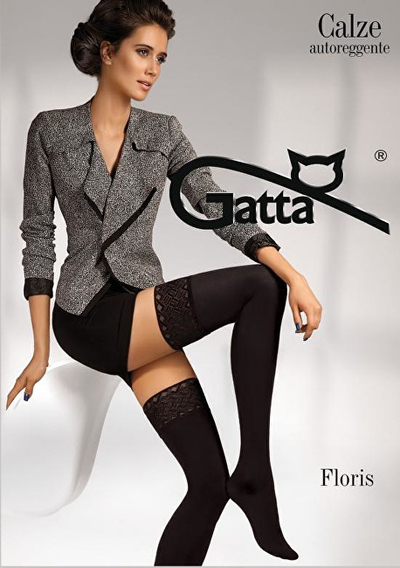 Çorape Gatta Calze Floris Nero