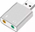 Kartë zëri USB RoGer RO-SOUNDCARD7.1-SI, audio virtuale 7.1, hyrje për mikrofon, ngjyrë argjendtë