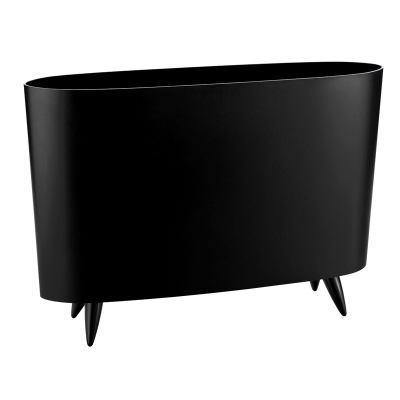 Кошница за списанија Koziol Milano, пластична, црна