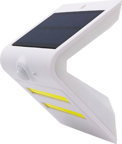 Llambë muri solare AB-com GV18W, LED, sensor lëvizjeje, e zezë