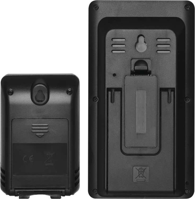 Termometër wireless EMOS E0107T, me ekran LCD, sensor jashtë, ngjyrë argjendtë me të zi