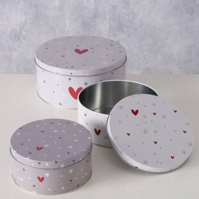 Set enësh kuzhine Boltze Home Anella, 3 kavanoza, metal, gri