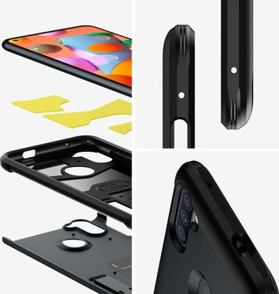 Mbrojtëse Spigen Tough Armour për Galaxy A11, e hirtë