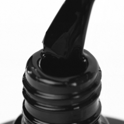 Llak thonjsh hibrid Ocho Nails Black 002, 5 g, i zi
