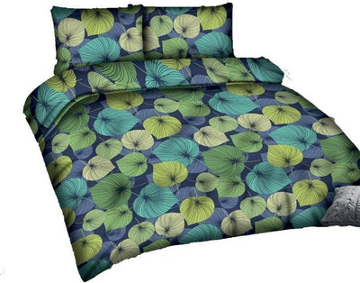 Set çarçafësh Matex Satine Bedding R18, 220x200 cm, pambuk 100%, blu navy