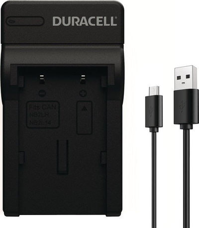 Karikues baterie për kamera Duracell DRC5907, USB, me kabllo, i zi