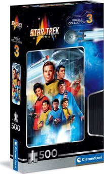 Puzzle Clementoni Star Trek VHS 3, 500 copa, 49 x 36 cm, shumëngjyrësh