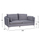 Sofa Karen 208x81x95cm (HM3136.31), gri