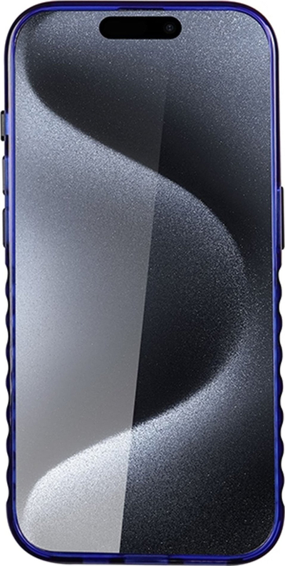 Futrollë telefoni Audi IML Big Logo për iPhone 15 Pro Max 6.7", MagSafe, blu