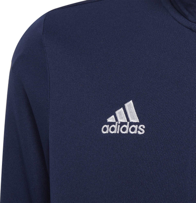 Bluzë treningu Adidas Entrada 22 Track Jr H57530, për kalamaj, me zinxhir gjithëpërgjt, blu navy