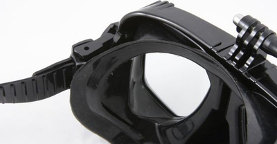 Maskë zhytje Scuba Xrec 3357, mbajtëse për GoPro HERO 11, e zezë
