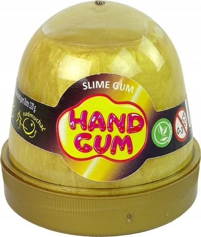 Lodër slime Lovin Hand Gum, masë antistres 120g, metalike, ngjyrë floriri