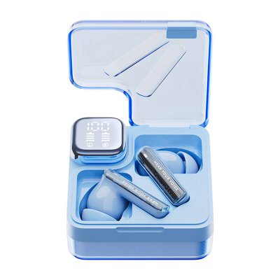 Kufje wireless QCY MeloBuds Neo T31, TWS, 24 orë bateri, blu