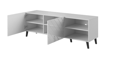 Kabinet TV Cama Meble Abeto, 150x42x52 cm, i bardhë