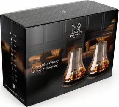 Set degustimi uiski Peugeot Whisky Tasting, 2 gota me baza ftohëse, transparent