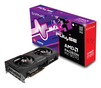 Karta grafike Sapphire AMD Radeon RX 9070 PULSE, 16GB GDDR6, RDNA 4
