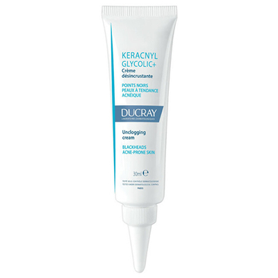 Krem për fytyrë Ducray Keracnyl Glycolic+ Anti-Blackhead (Unclogging Cream), 30 ml