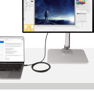 Кабел Thunderbolt 4 StarTech.com, 2m, 40Gbps, 100W PD, црн
